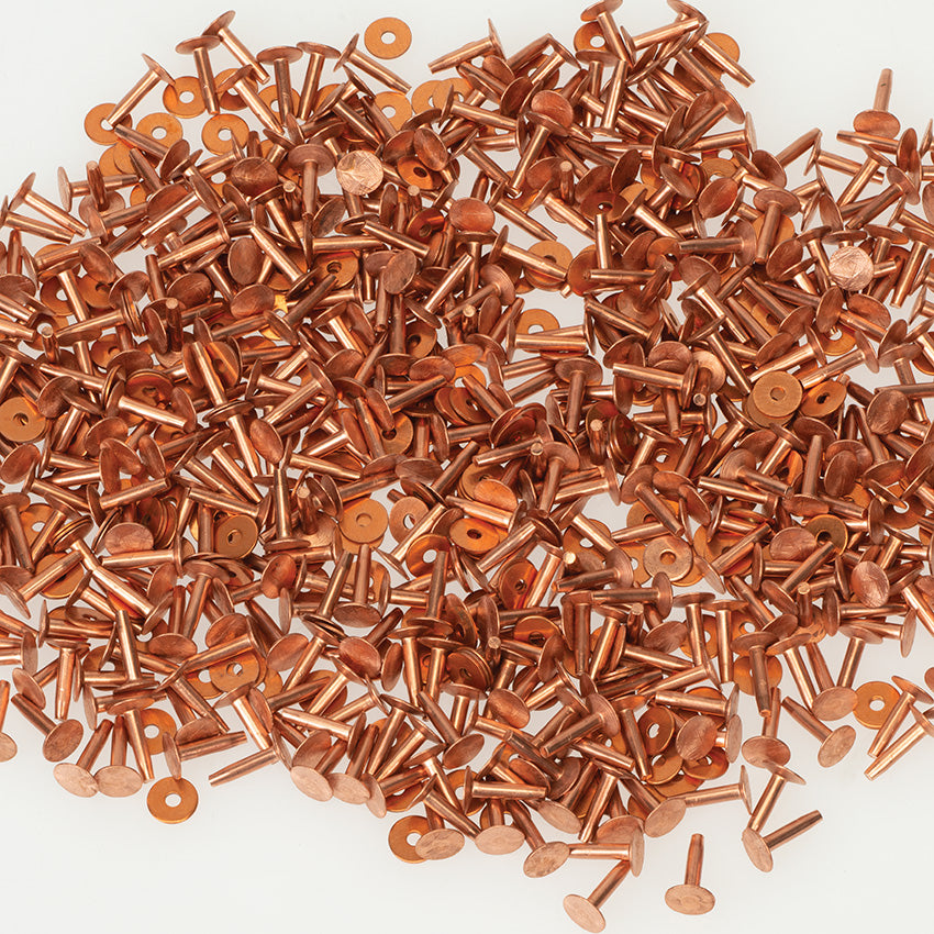 #14 Solid Copper Rivets with Burrs - Weaver Leather Supply