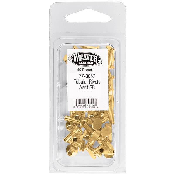 Tubular Rivets Solid Brass - Weaver Leather Supply