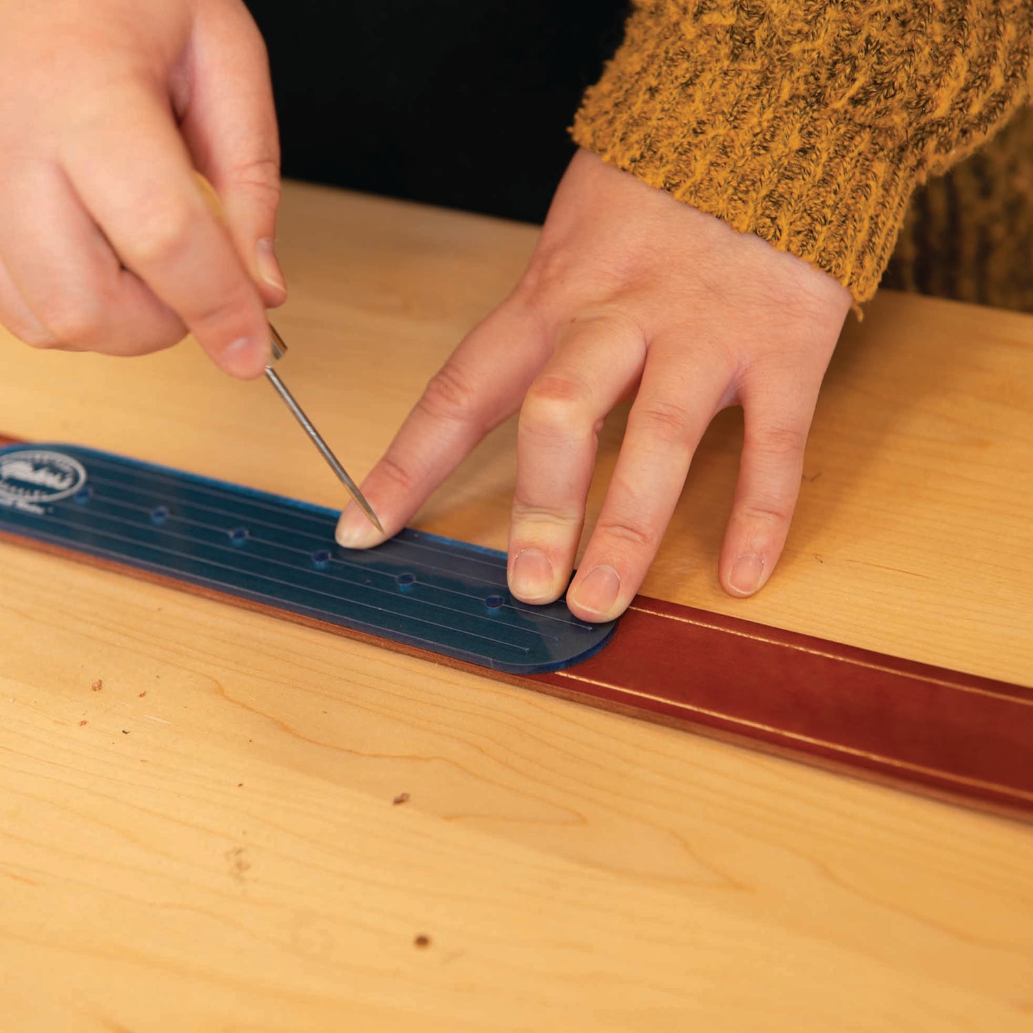 Belt End Template Set by Maker's Leather Supply