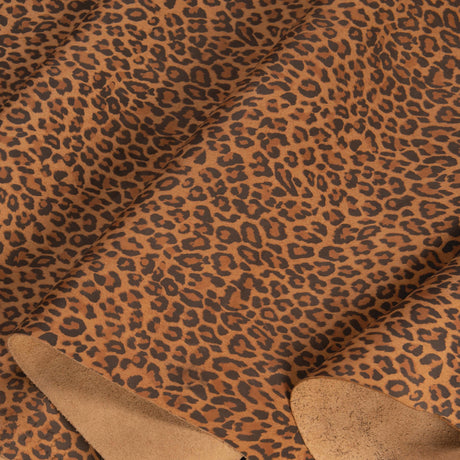 Leopard Printed Leather, 3-4 oz.