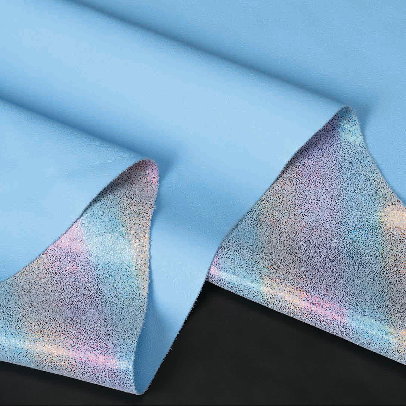 Double Face Glitter Leather, 2 to 3 oz.