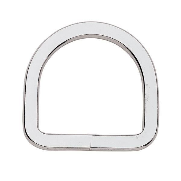 F-101-SS Flat Saddle D-Ring, Stainless Steel, 3"