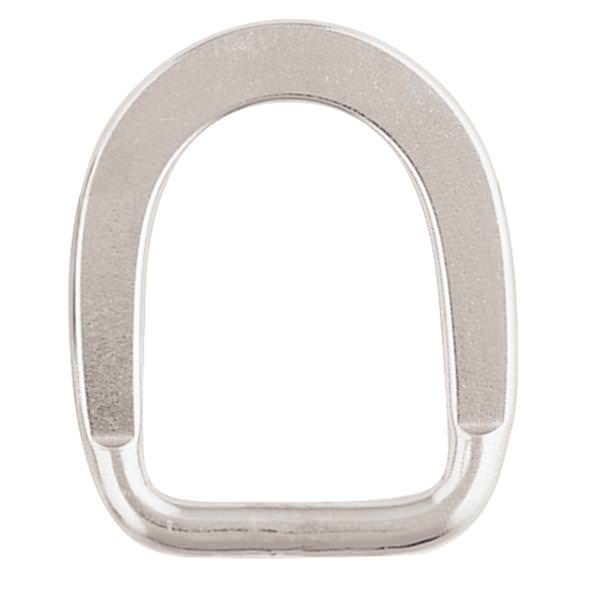 F-106-SS Flat Saddle D-Ring, Stainless Steel, 1"