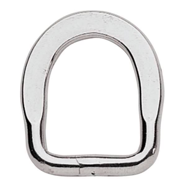F-107-SS Flat Saddle D-Ring, Stainless Steel, 1"