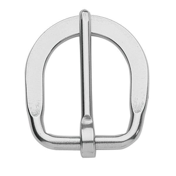 Flat Buckle Stainless Steel, 1"