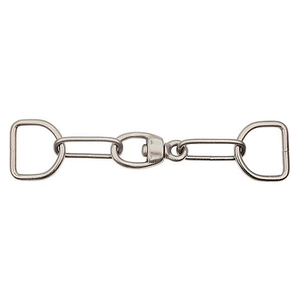 Chain with Swivel & Dee Nickel Plated, 1-3/4"