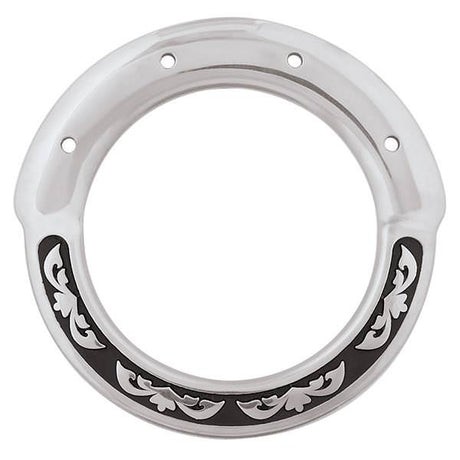 Jeremiah Watt Accented Floral Inskirt Rigging Ring, 3"