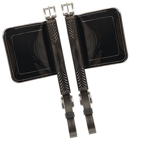 Brahma Webb® Bridle Blinds Black with Stainless Steel #49