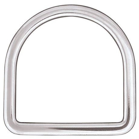 Long Flat Saddle Dee Stainless Steel, 3"