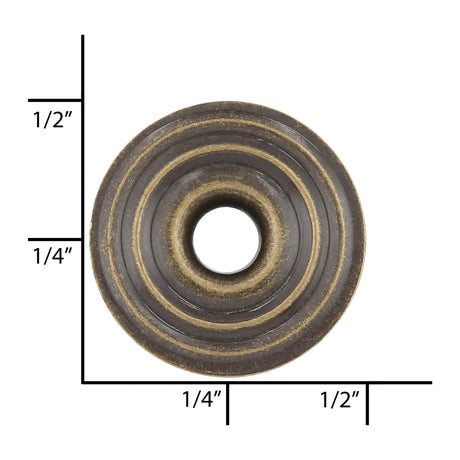 Ohio Travel Bag Fasteners Ligne 4 Antique Brass, Post, Solid Brass, #4375-ANTB 4375-ANTB