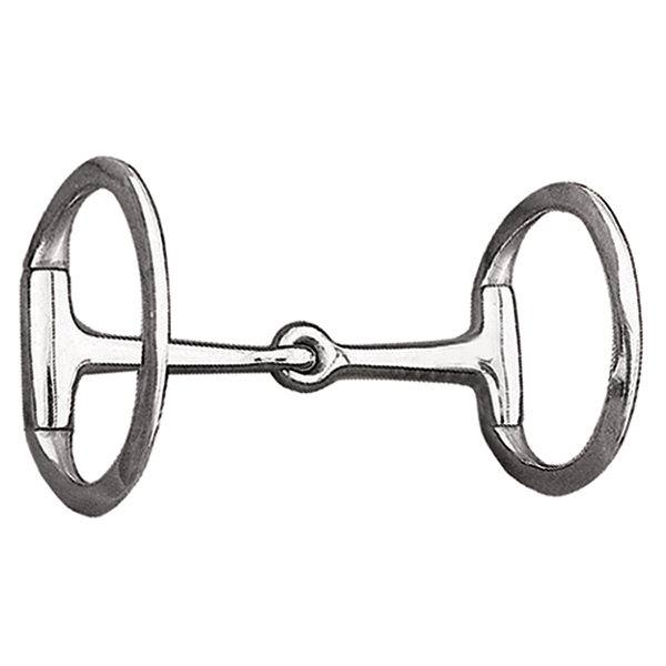 Eggbutt Snaffle Bit, 5" Solid Mouth