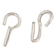 English Curb Chain Hook, Nickel Plated
