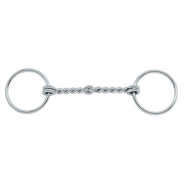 Draft Bit, 6" Single Twisted Wire Snaffle Mouth