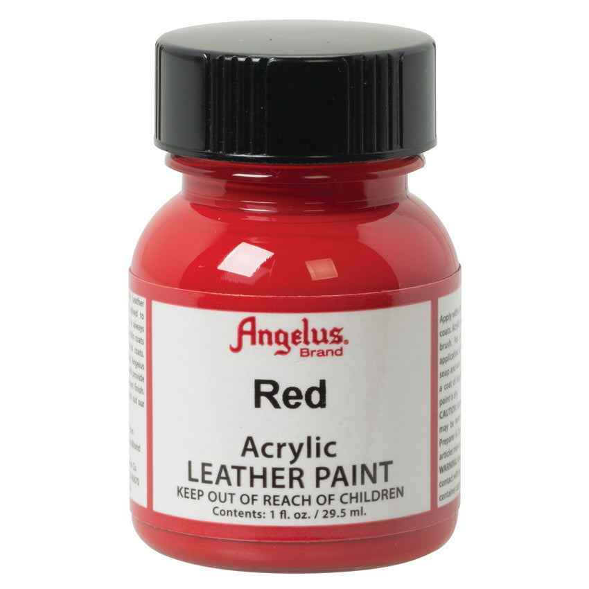 Angelus Red Acrylic Leather Paint 1oz