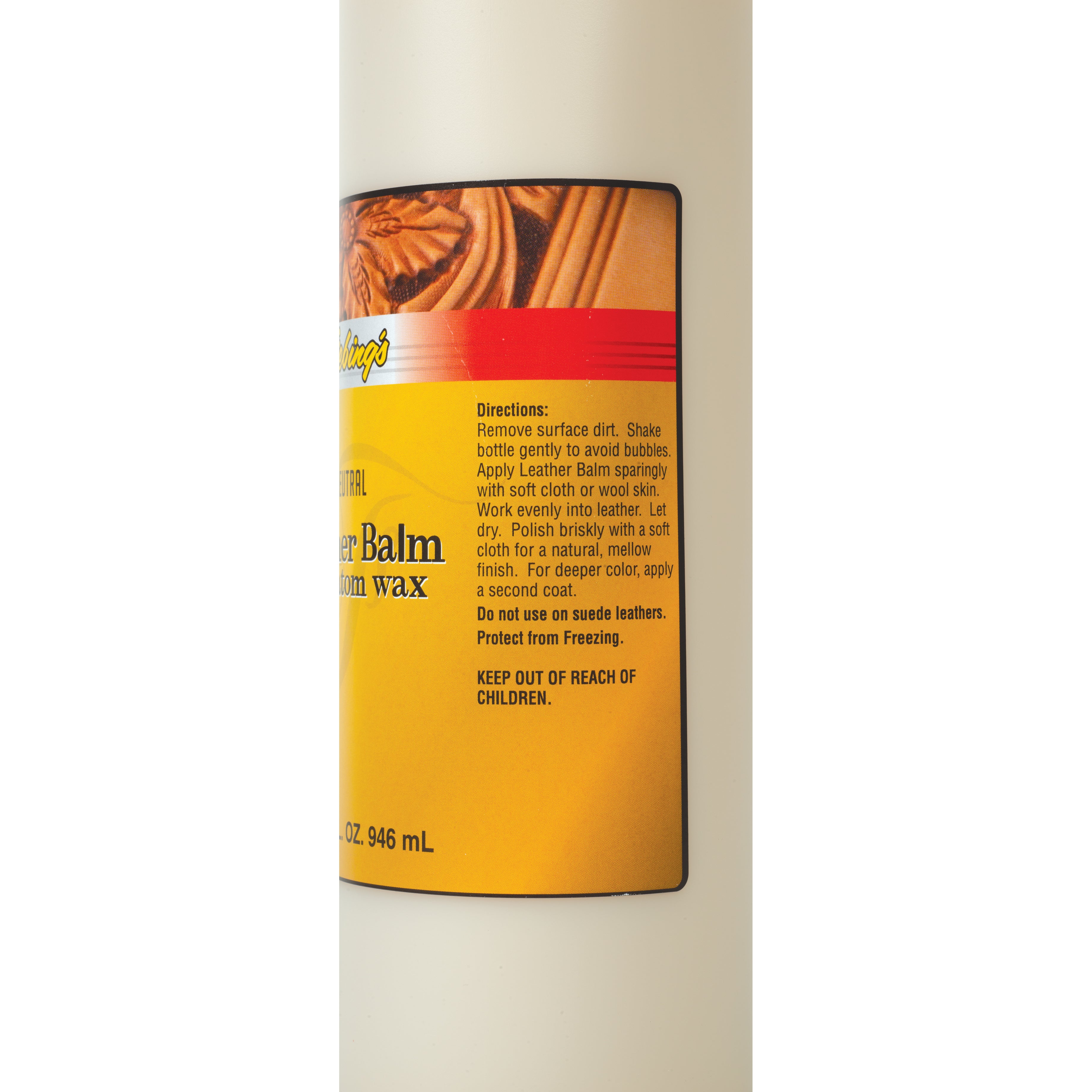 Baume Pour Cuir Fiebing's Avec Atom Wax - Neutre, 32 Oz (quart), Nourrit Et Protège Le Cuir - 4
