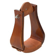 Sloped Wooden Roper Stirrups with Leather
