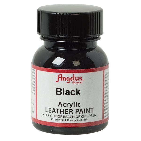 Angelus Brand Acrylic Leather Paint w/Applicator 1 oz., Silver
