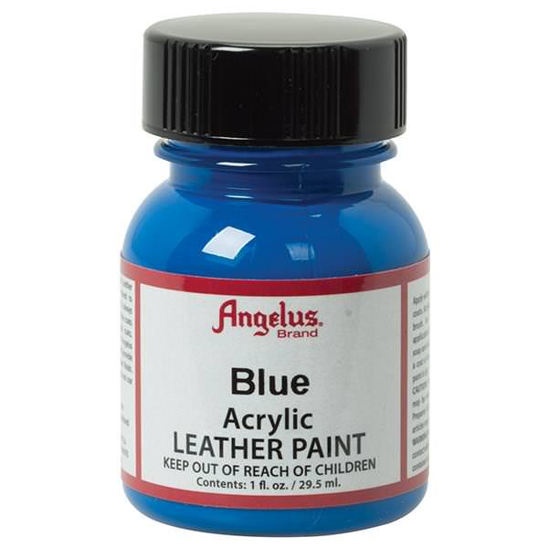 Angelus Acrylic Leather Paint - Blue, 1 oz