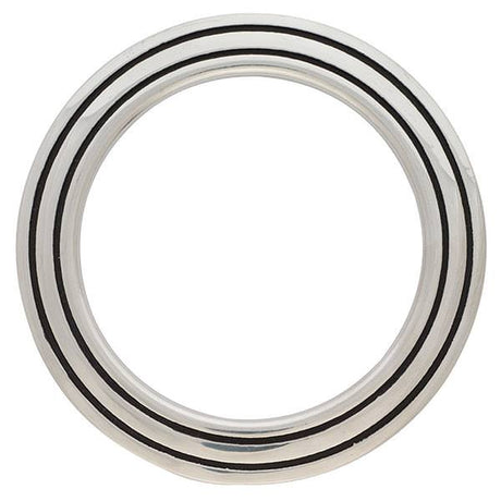 Jeremiah Watt Smooth and Grooved Breast Collar Ring, 2-3/4"