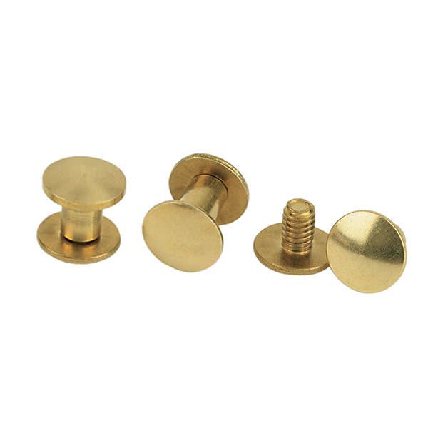 Brass Rivets and Studs for Handbags/screwed Studs/ Button Leatherworking  Screws Belt Stud 10 Sets A Pack Pick Size 
