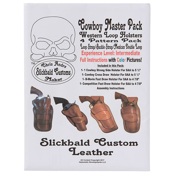 Cowboy Western Loop Holsters 4 Pattern Master Pack from Slickbald Custom Leather