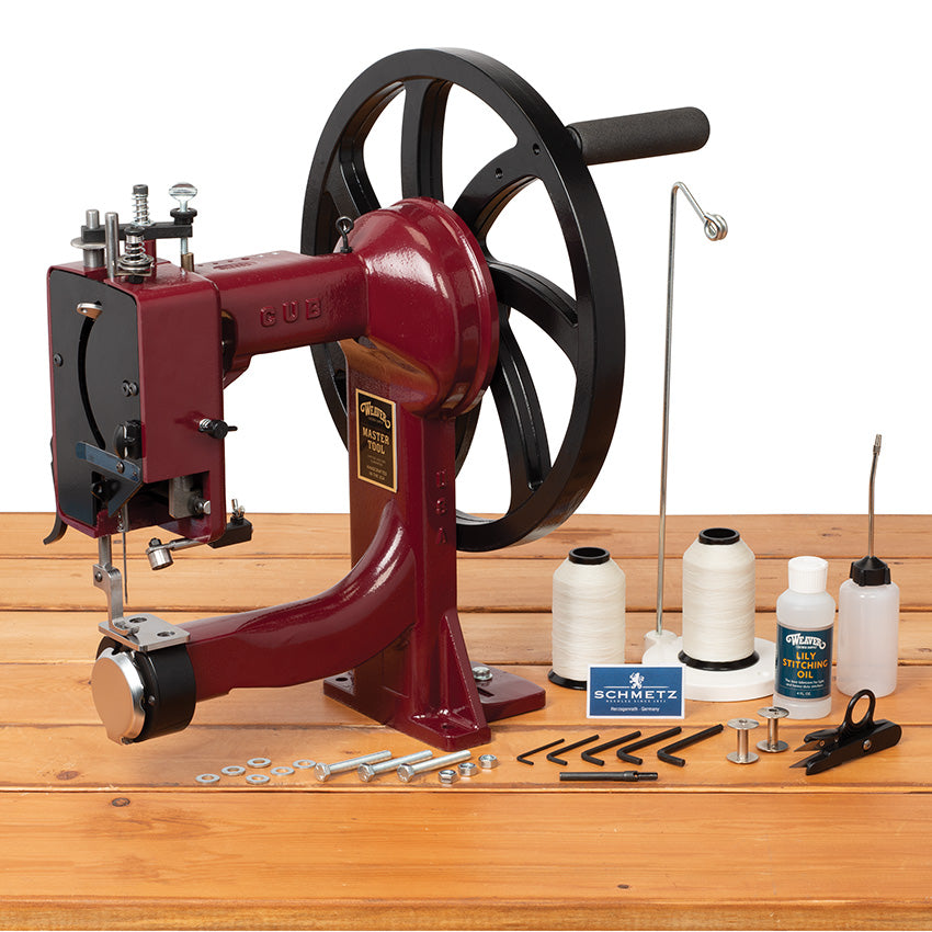 Master Tool Cub Manual Leather Sewing Machine, Aluminum – Weaver