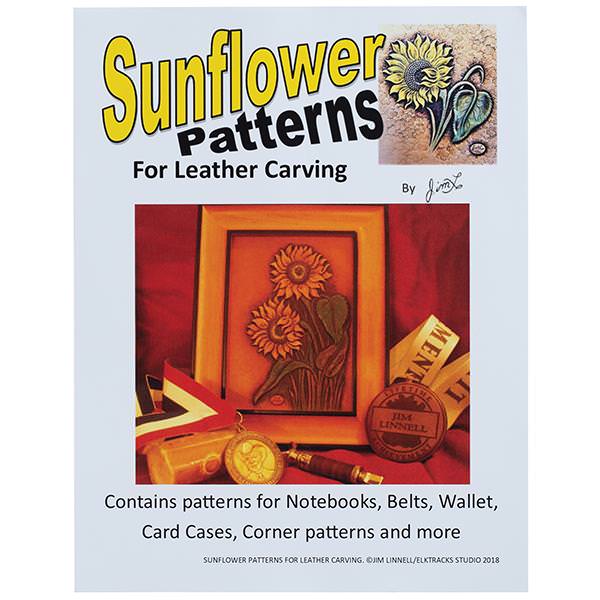 Sunflower Leather Carving Patterns by Jim Linnell