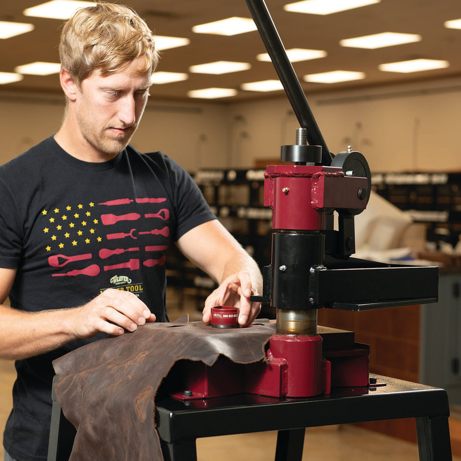 Hand Operated Clicker Mighty Wonder 4 Ton Clicker Press - Weaver Leather Supply