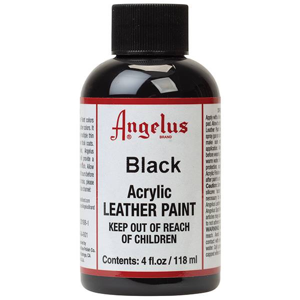 Angelus Black Acrylic Paint Leather Acrylic Paint Shoe Paint