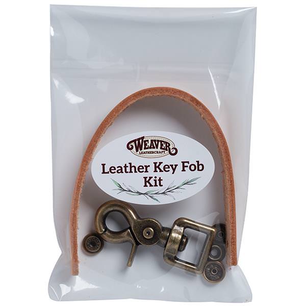 Leather Keychain | Windjammer Leathercraft Natural / Nickel
