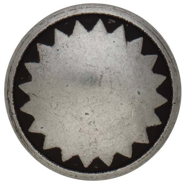 Concho Pico Edge En Sterling Overlay, 1 3/4 Pouce, Avec 1 Chicago Screw, Neuf, Marque JT Silversmiths