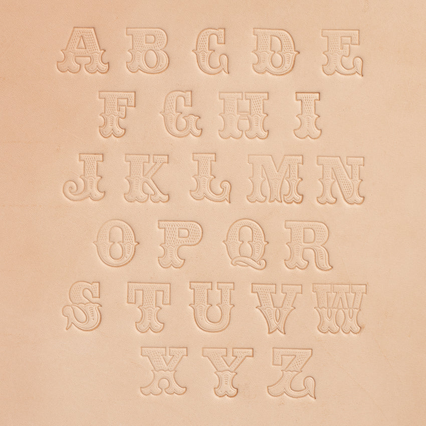 Leather Art Alphabet Stamp Set, 3/4