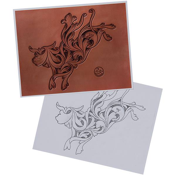Traditional Pattern Leather carving  Leather tooling patterns, Leather  working patterns, Leather patterns templates