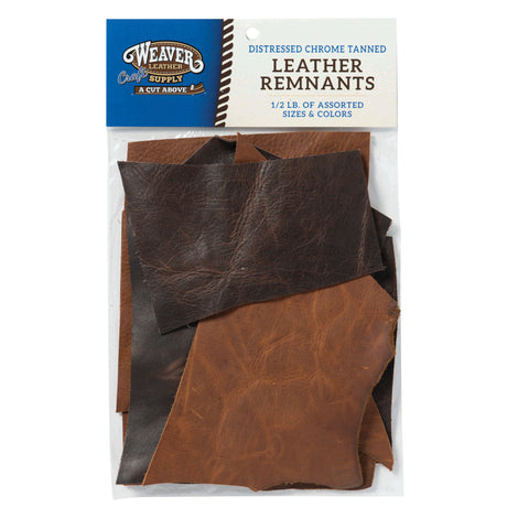 Leather Scraps for Leather Crafts – 3lbs Mixed Sizes, Shapes with 36 Cord  - Full Grain Buffalo Leather Remnants from Journal Making - Great for