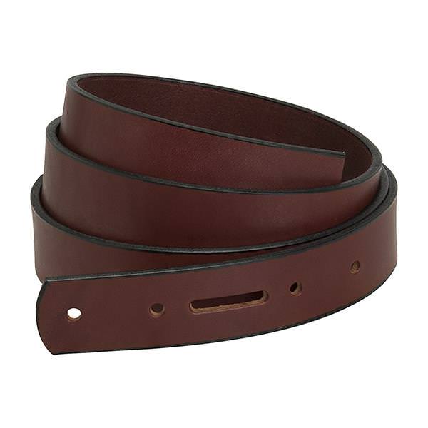 English Bridle Belt Blank with Snap Holes & Edge Paint
