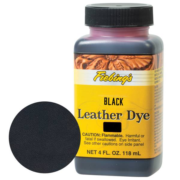 Fiebings Leather Dye - USMC Black, 4 oz