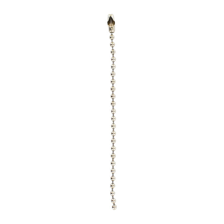 4 1/2" Nickel, Beaded Key Chain, Steel