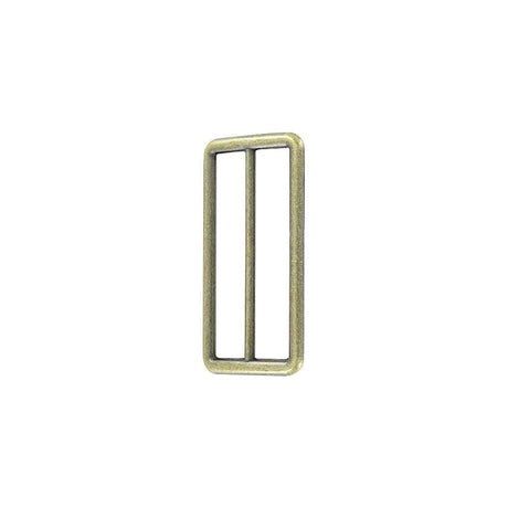 2" Antique Brass, Cast Concave Slide Ring, Zinc Alloy