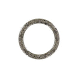 1 1/2" Gunmetal, Cast Flat Round Ring, Zinc Alloy, #P-2761-GUNM
