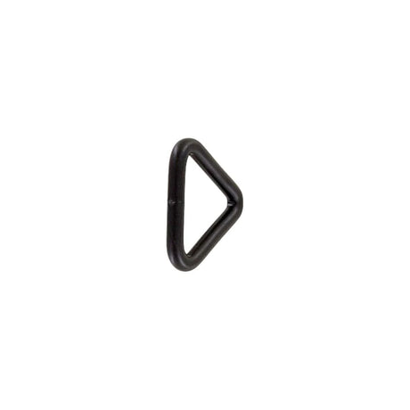 1" Matte Black, Welded Triangle Ring, Steel
