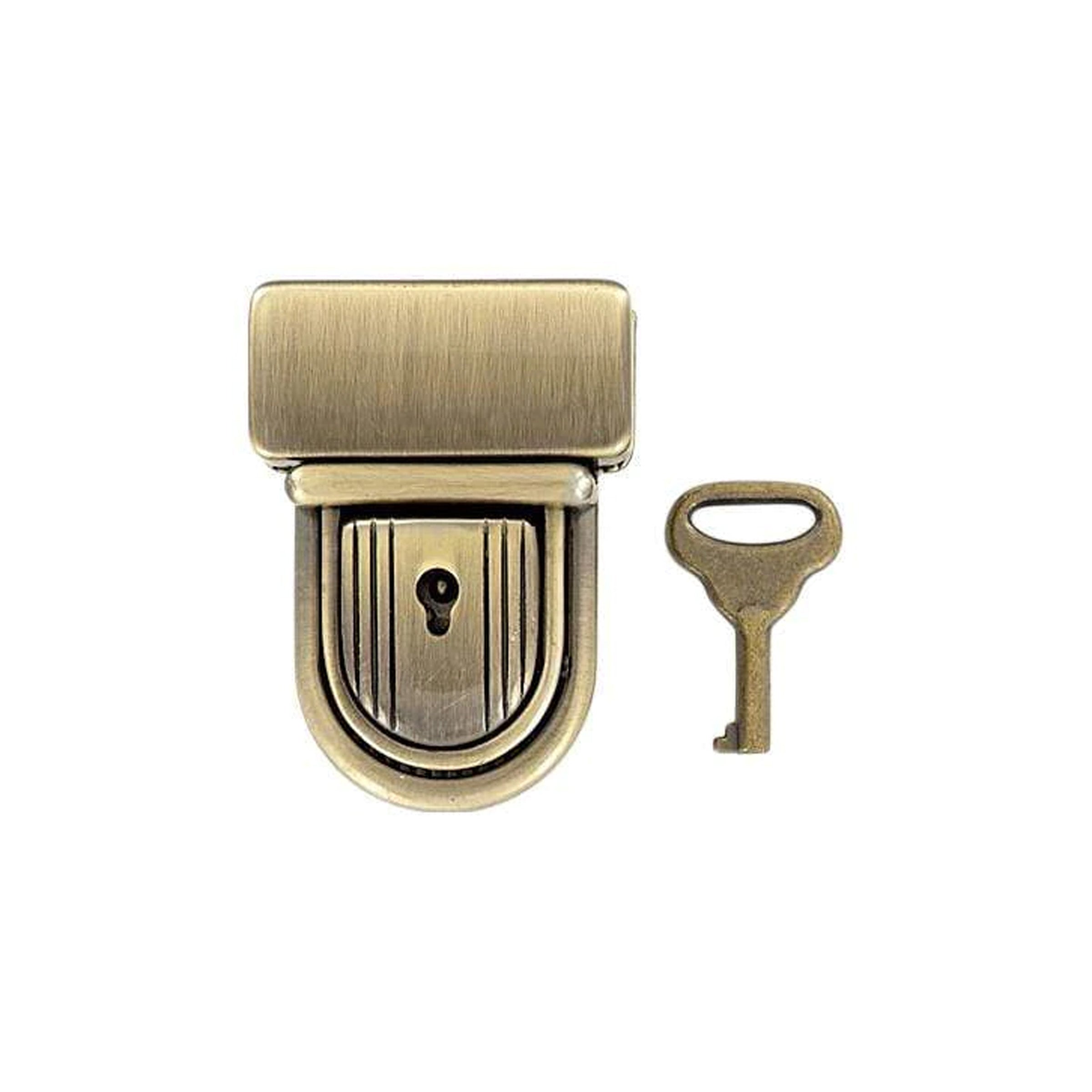 1 1/4" Antique Brass, Tuck Lock, Zinc Alloy, #L-2136-ANTB