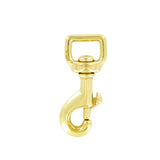 3/4" Brass, Bolt Swivel Snap Hook,  Solid Brass, #P-1929