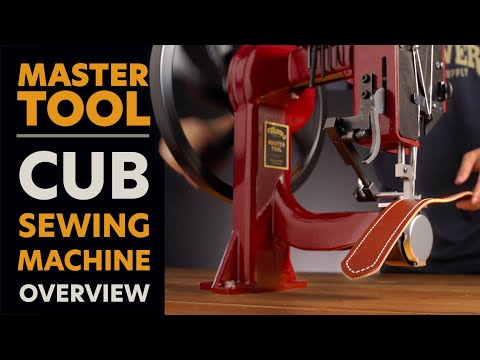 Master Tool Cub Manual Leather Sewing Machine, Aluminum