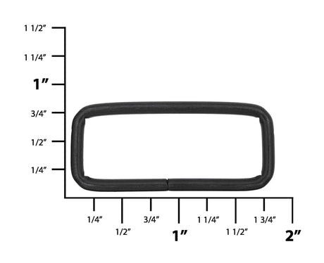 Ohio Travel Bag 1 1/2" Antique Brass Plate, Split Rectangular Ring, Steel, #C-25-1-1-2AB C-25-1-1-2AB