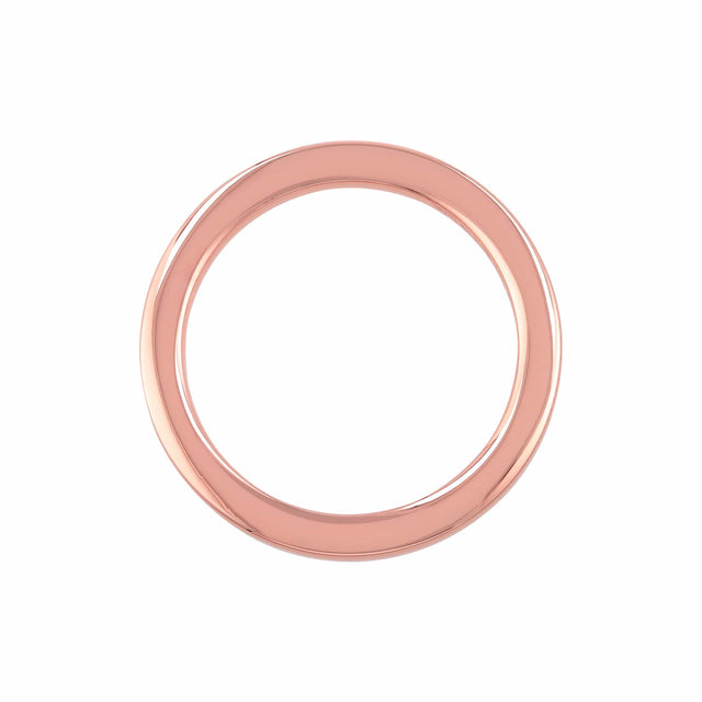 Ohio Travel Bag 1 1/2" Shiny Copper, Cast Flat Round Ring, Zinc Alloy, #P-2551-CPR P-2551-CPR