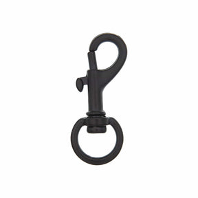 Ohio Travel Bag 1/2" Matte Black, Bolt Swivel Snap Hook, Zinc Alloy, #P-1801-BLK P-1801-BLK