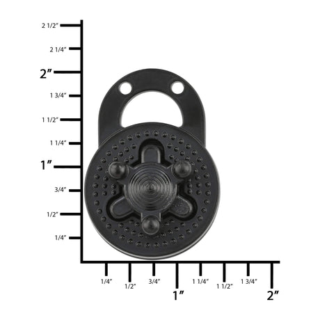 Ohio Travel Bag 1 3/8" Black, Turn Lock , Zinc Alloy, #P-2410-BLK P-2410-BLK