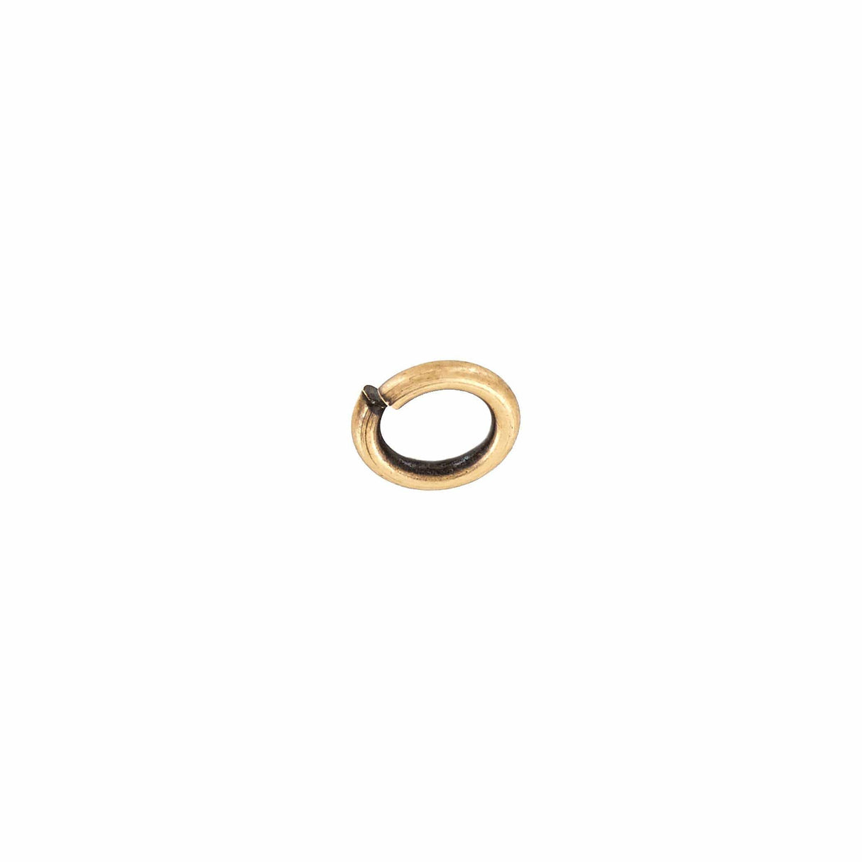 Ohio Travel Bag 1/4" Brass Oxide, Split Round Jump Ring, Solid Brass, #P-3244-BRS-OX P-3244-BRS-OX