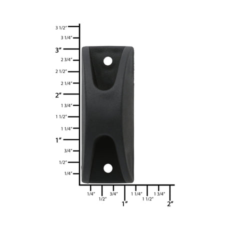 Ohio Travel Bag 1 9/16" Black, Bottom Stud, Plastic, #L-3684 L-3684
