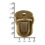 Ohio Travel Bag 1" Antique Brass, Tuck Catch, Steel, #L-3900-ANTB L-3900-ANTB